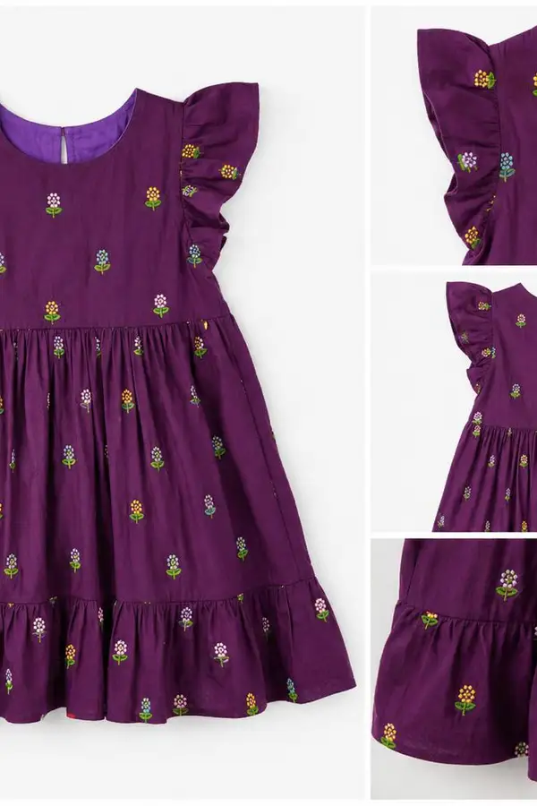 Mul chanderi frocks - kids saree at Sneha Collections Hyderabad